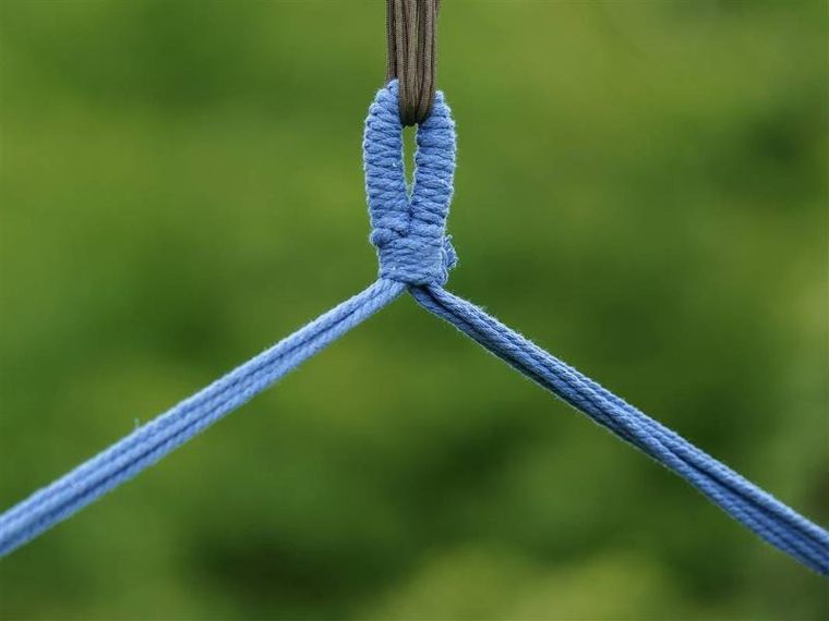 Vetro, fotel wiszący, huśtawka, niebieska, 100-100 cm