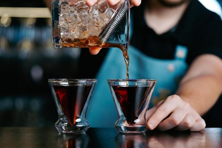 Vialli Design, 2 kieliszki do martini z podwójną ścianką, Soho, 155 ml