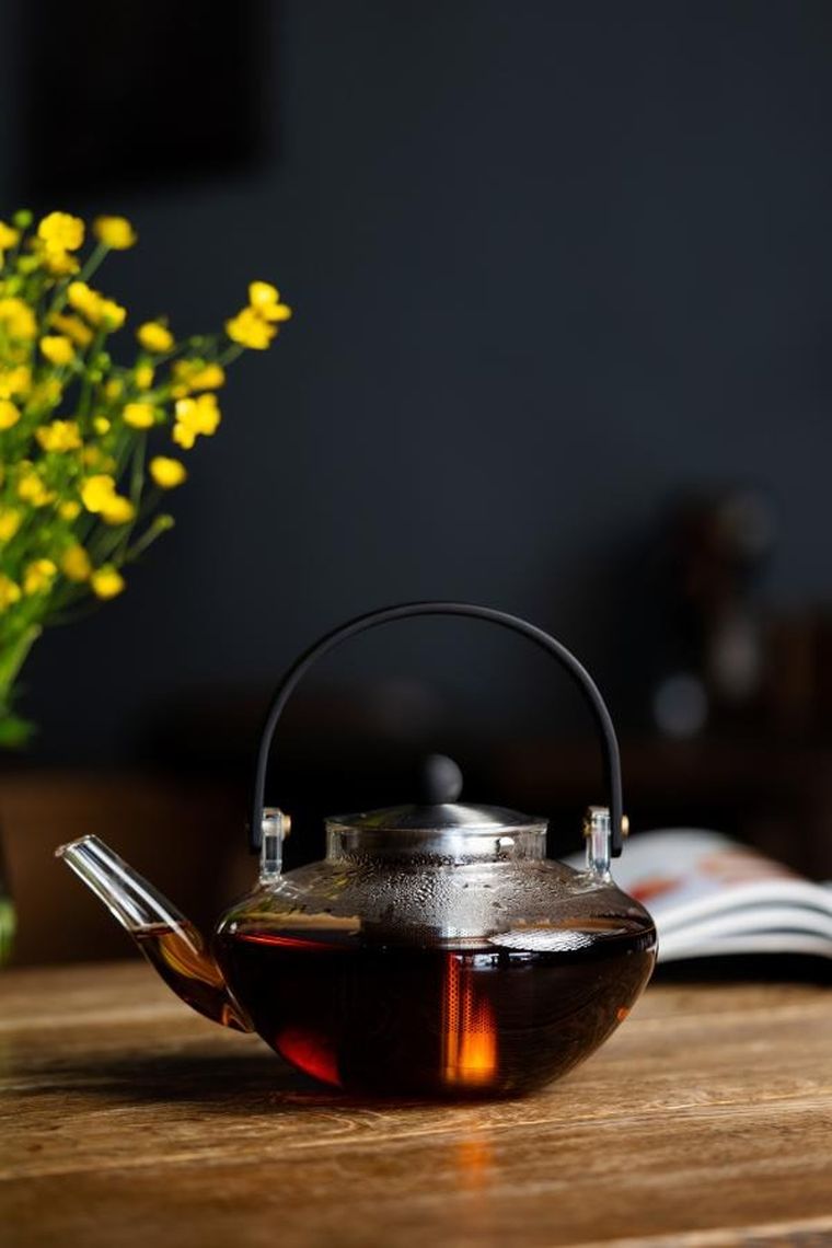 Vialli Design, Eva, zaparzacz do herbaty, złoty, 800 ml, 1623