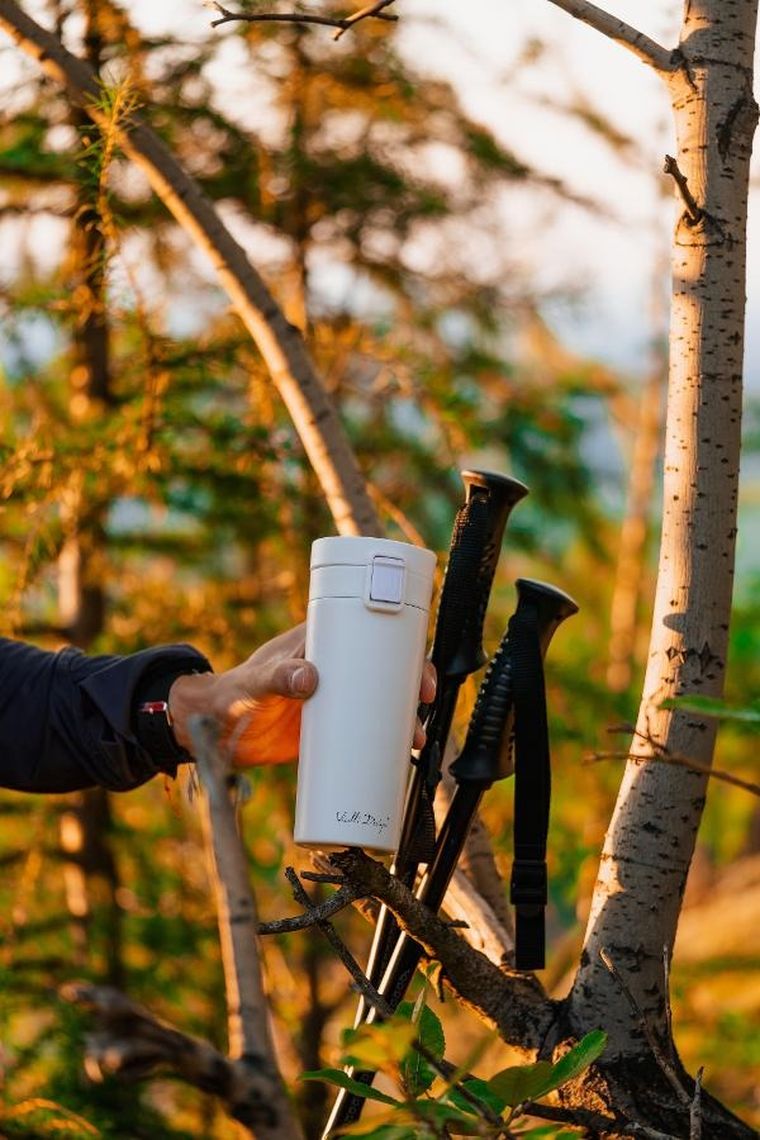 Vialli Design, Fuori, kubek termiczny, biały, 400 ml