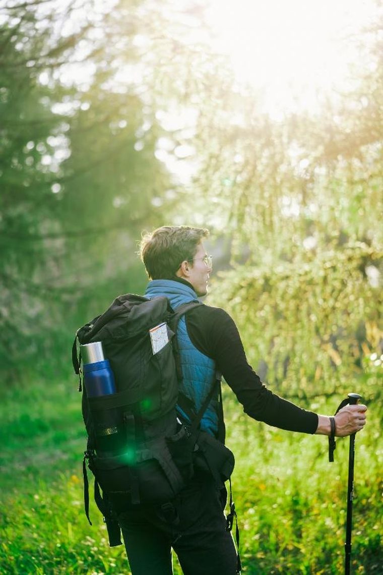 Vialli Design, Fuori, termos turystyczny, granatowy, 1l