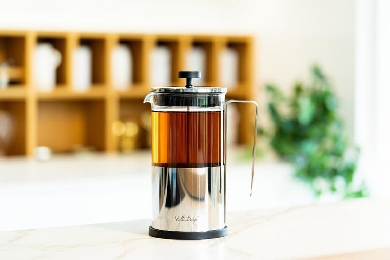 Vialli Design, zaparzacz do kawy i herbaty, 1000 ml, Diamante srebrny