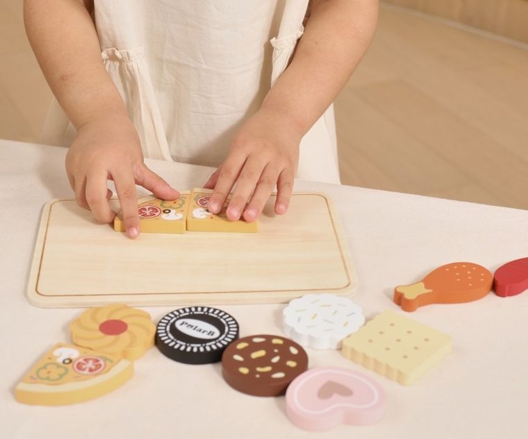 Viga, PolarB, drewniana kuchenka, piekarnik i zestaw ciastek