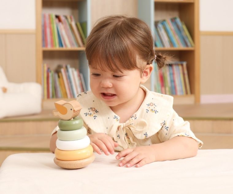 Viga, PolarB, drewniana wieża do układania, Ptaszek