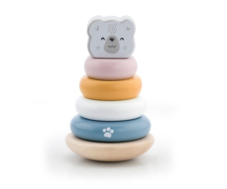 Viga, PolarB, zestaw do ciągnięcia i piramidka, miś