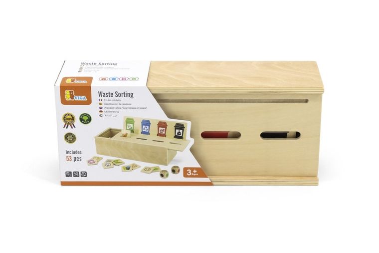 Viga, sorter odpadów, zabawka edukacyjna