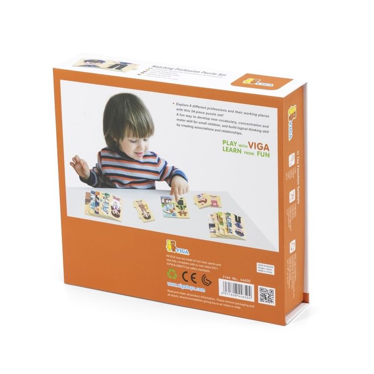 Viga, zestaw łamigłówek, dopasowywanie zawodów