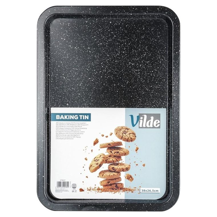 Vilde, blacha do pieczenia, granitowa, 38-26,5-1,5 cm