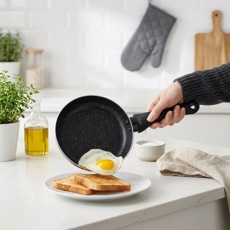 Vilde, Black Line, patelnia granitowa, 20 cm