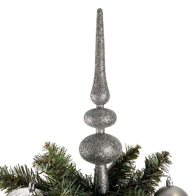 Vilde, bombki nietłukące, srebrne, 19 szt.