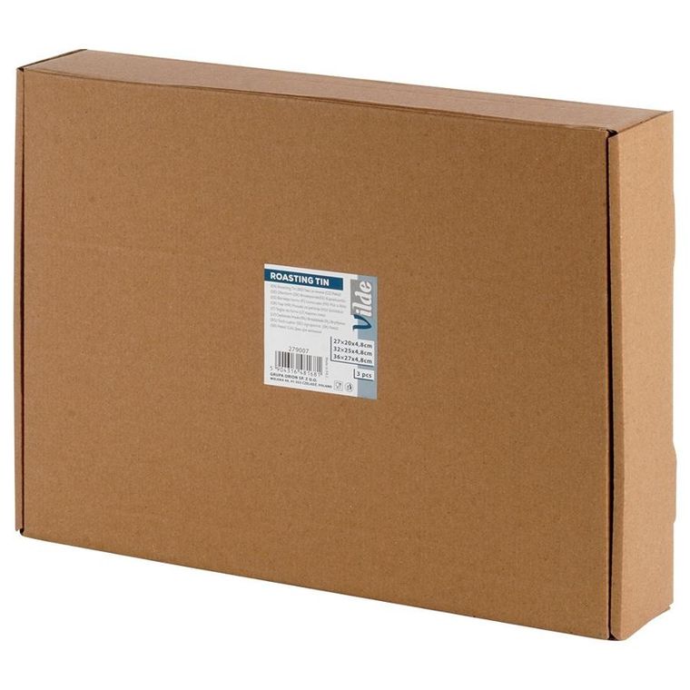 Vilde, brytfanna stalowa prostokątna, 3 szt.