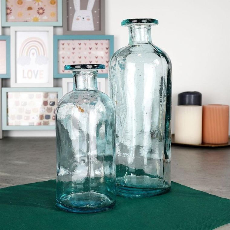 Vilde, dekoracyjny wazon na kwiaty, szklany, 20 cm