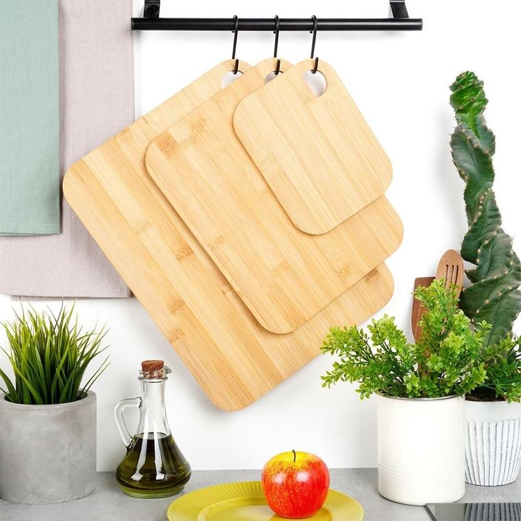 Vilde, deski do krojenia, bambusowe, 3 szt.