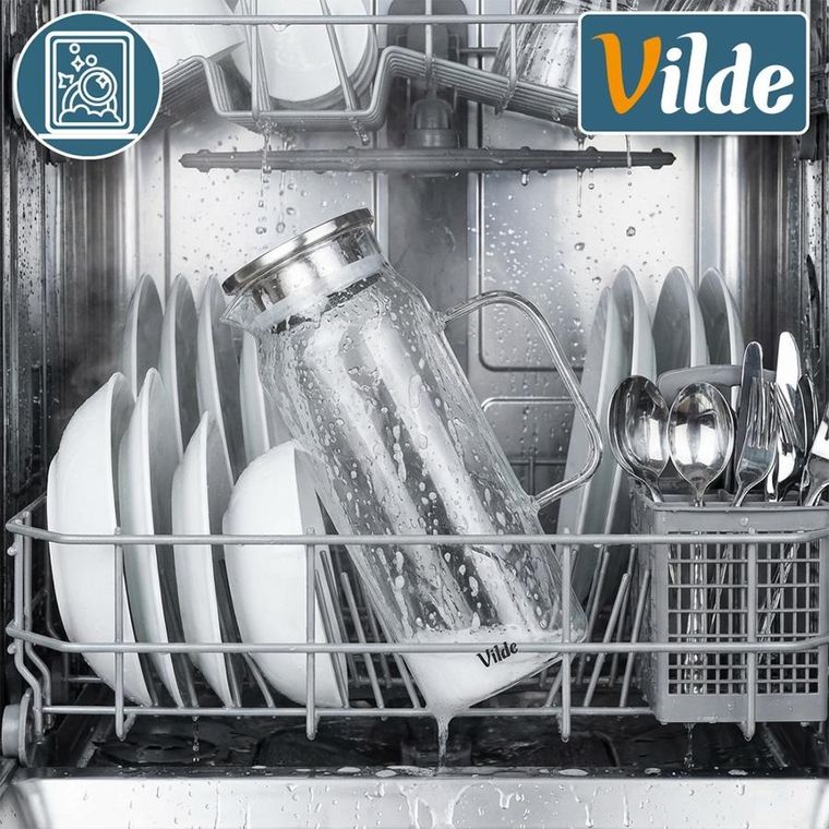 Vilde, dzbanek z pokrywką, szklany, 1,5l