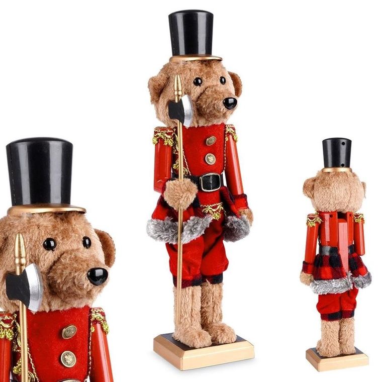 Vilde, figurka dekoracyjna miś, dziadek do orzechów, 39 cm