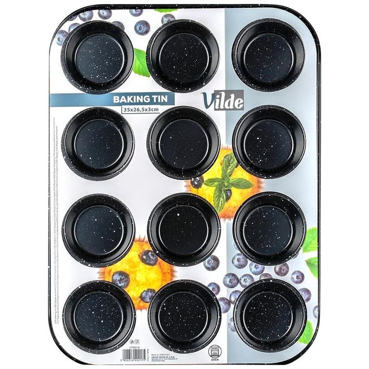 Vilde, forma do muffinek, granitowa, 35-26,5 cm