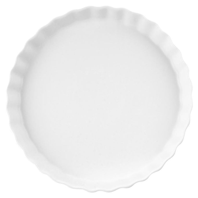 Vilde, forma do tarty ceramiczna, biała, 24,5 cm