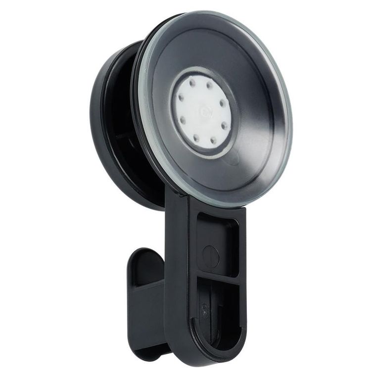 Vilde, haczyk wieszak na przyssawkę, czarny, 5,5 cm, 2 szt.