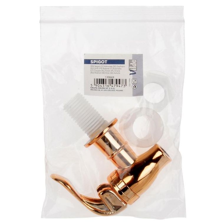 Vilde, kranik do słoja na napoje, miedziany