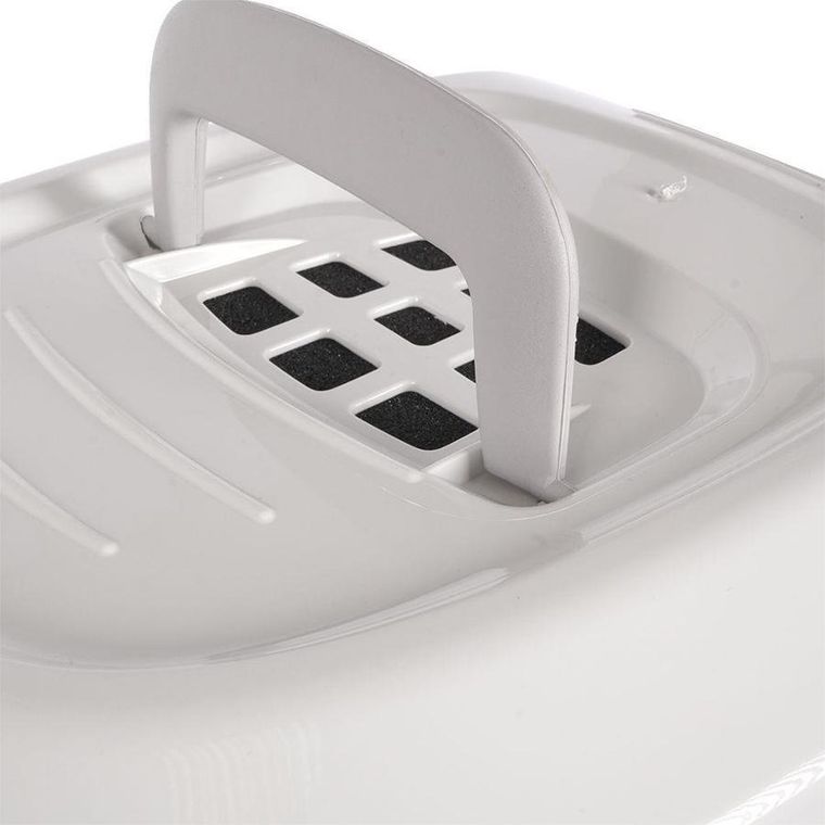 Vilde, kuweta dla zwierząt z filtrem, szara, 45-35-33 cm