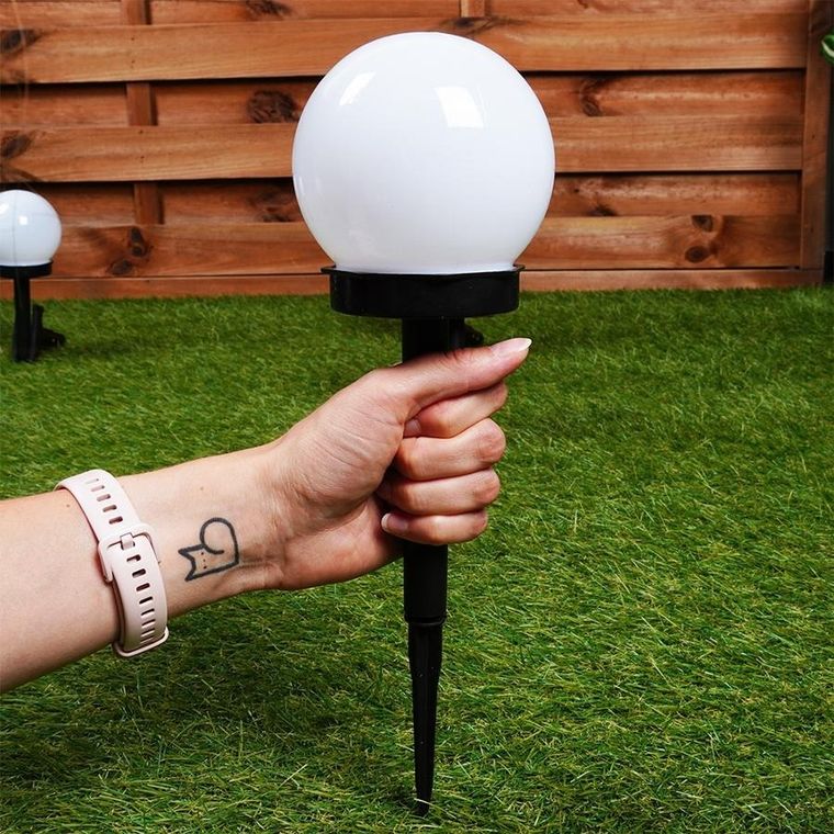 Vilde, lampki ogrodowe solarne LED, wbijane, 33,5 cm, 6 szt.