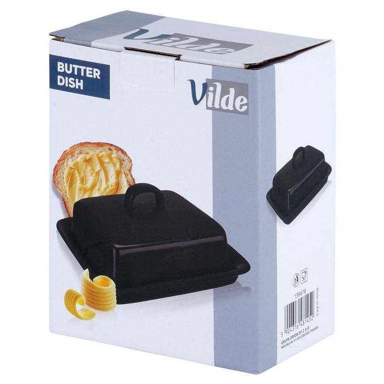 Vilde, maselniczka ceramiczna, czarna