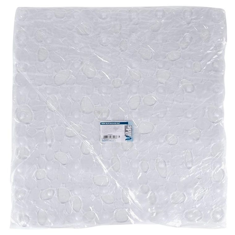 Vilde, mata antypoślizgowa pod prysznic, przezroczysta, 51-51 cm
