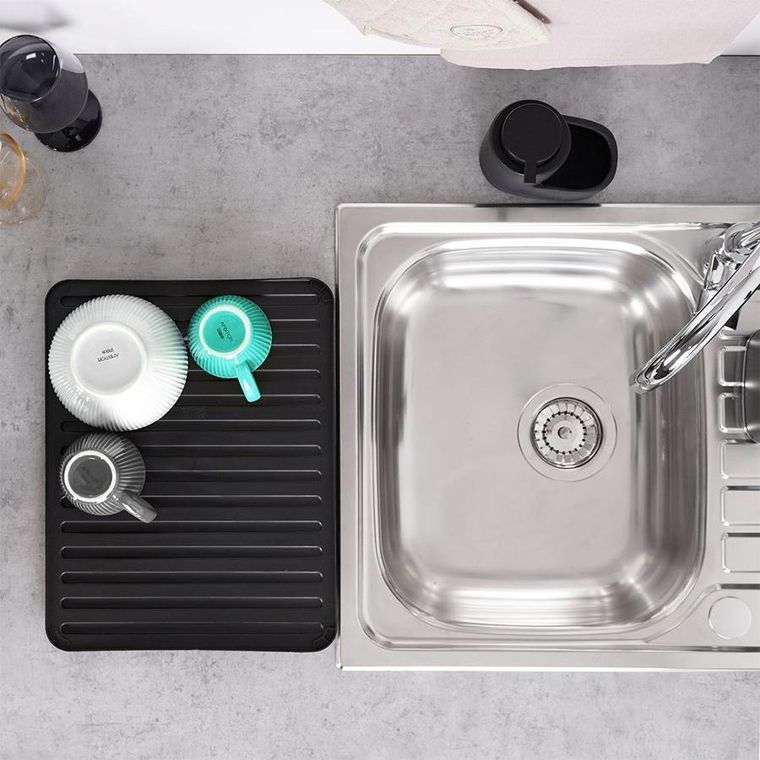 Vilde, mata do suszenia naczyń, czarna, 39.5-30.5 cm