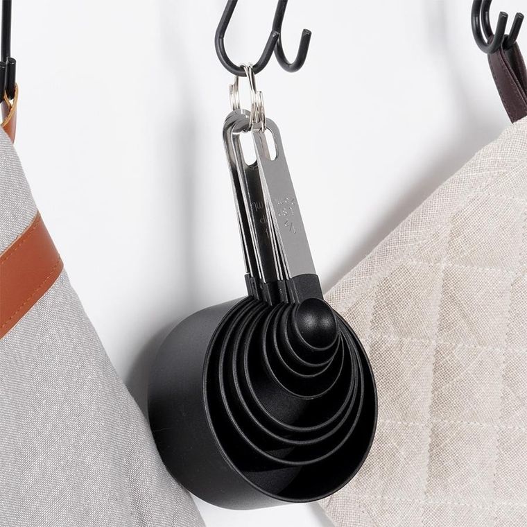 Vilde, miarki kuchenne, czarne, 8 szt.