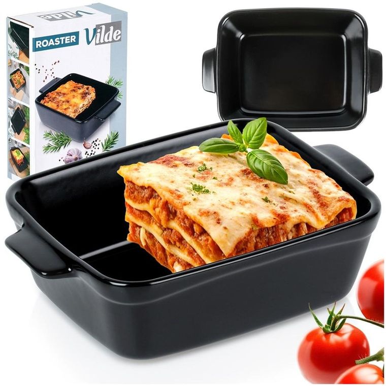 Vilde, naczynie żaroodporne, ceramiczne, czarne, 350 ml