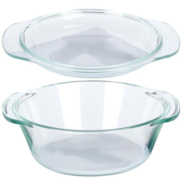 Vilde, naczynie żaroodporne z pokrywką, szklane, 1,4 l+430 ml