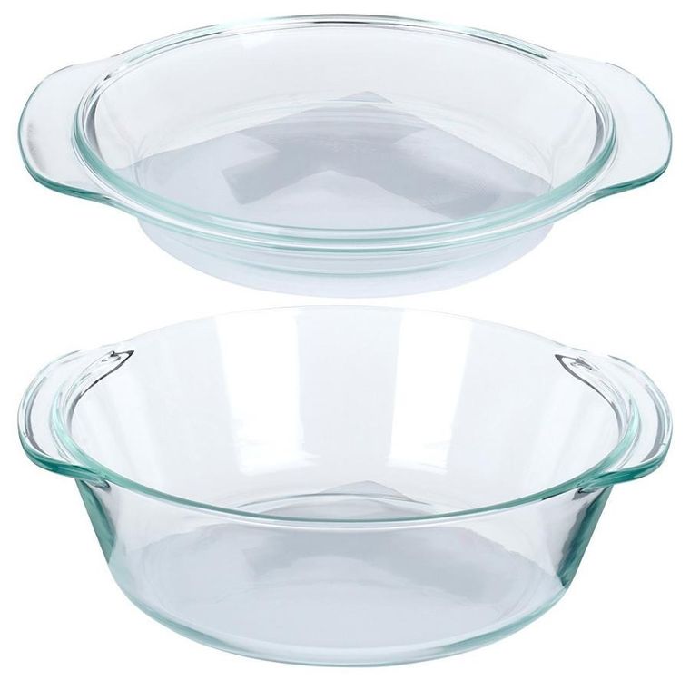 Vilde, naczynie żaroodporne z pokrywką, szklane, 2 l+750 ml