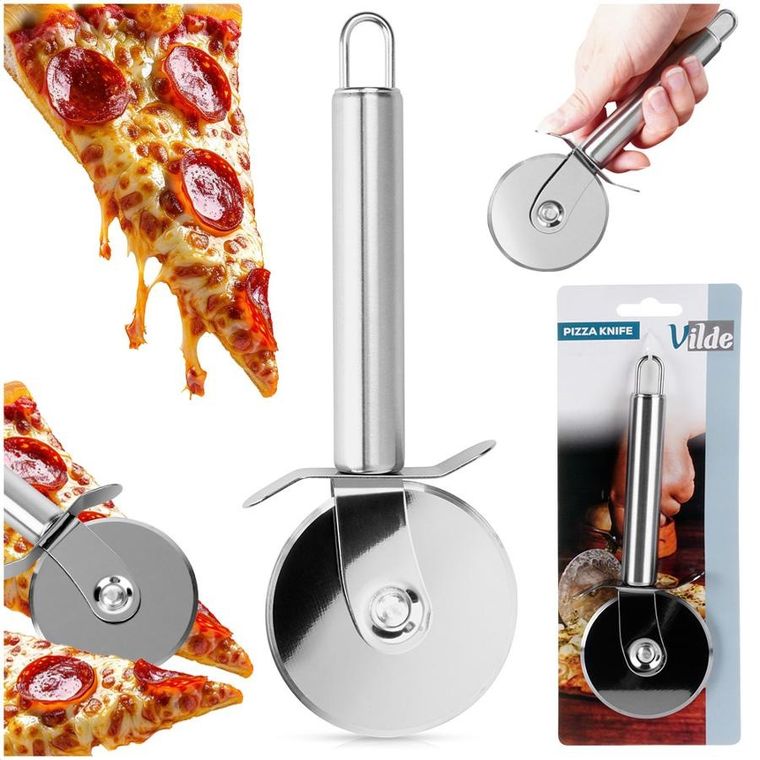 Vilde, nóż do pizzy stalowy, 19 cm