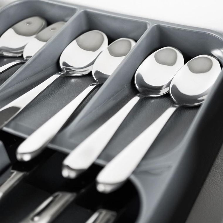 Vilde, organizer do szuflady na sztućce, szary, 39-17-5.5 cm