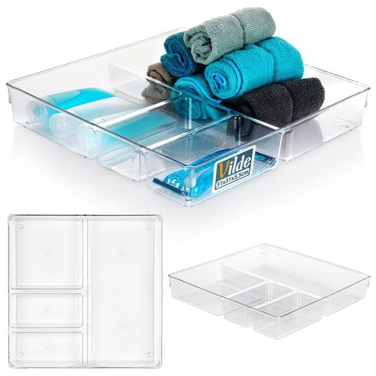 Vilde, organizer do szuflady z przegródkami, 31-31-5.5 cm