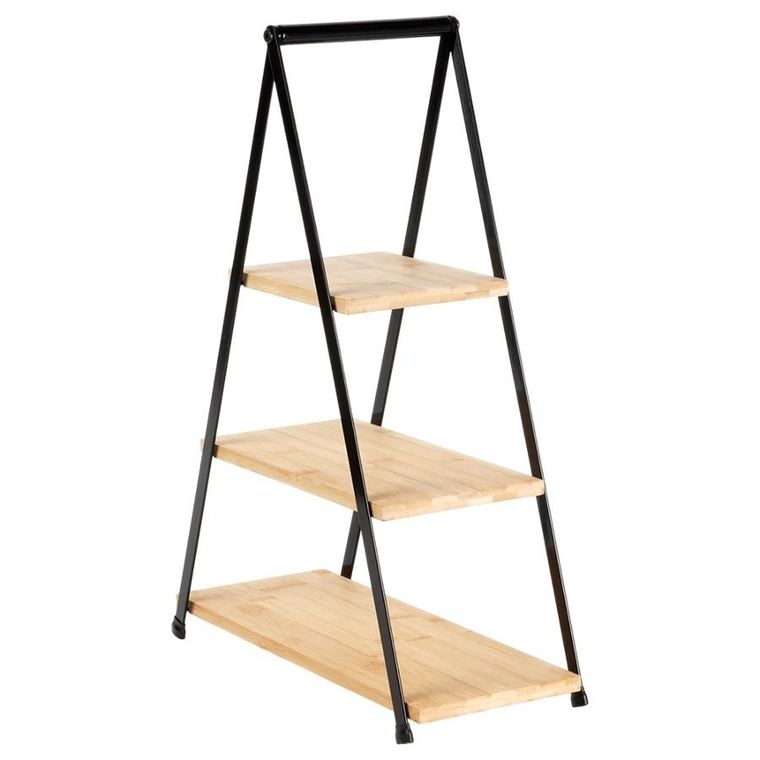 Vilde, patera bambusowa, 3-piętrowa, 53 cm