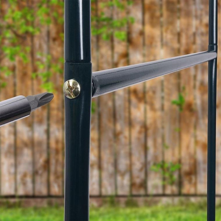 Vilde, pergola ogrodowa, metalowa, 145-235 cm