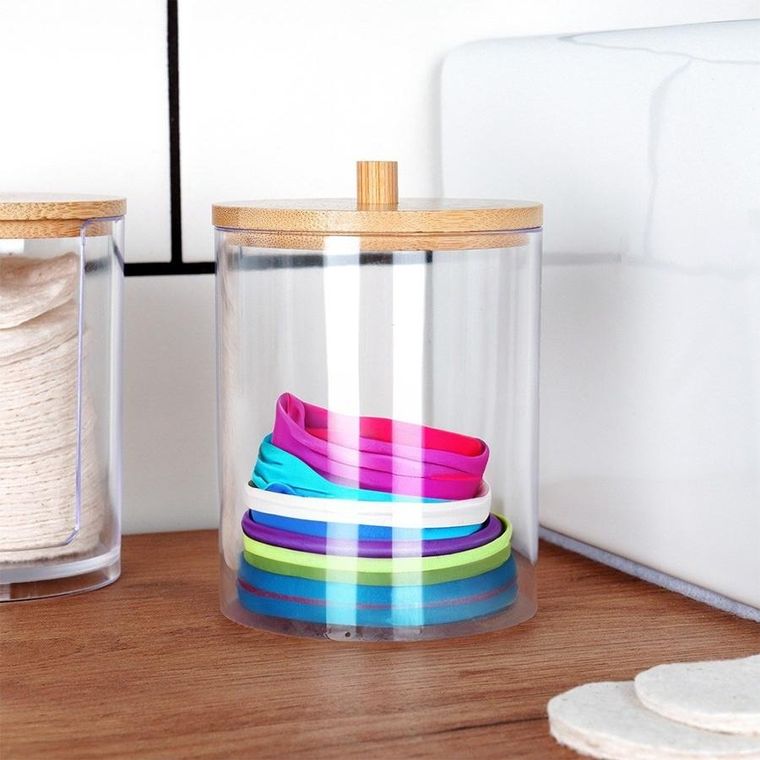 Vilde, pojemnik na patyczki i płatki kosmetyczne, 2 szt.