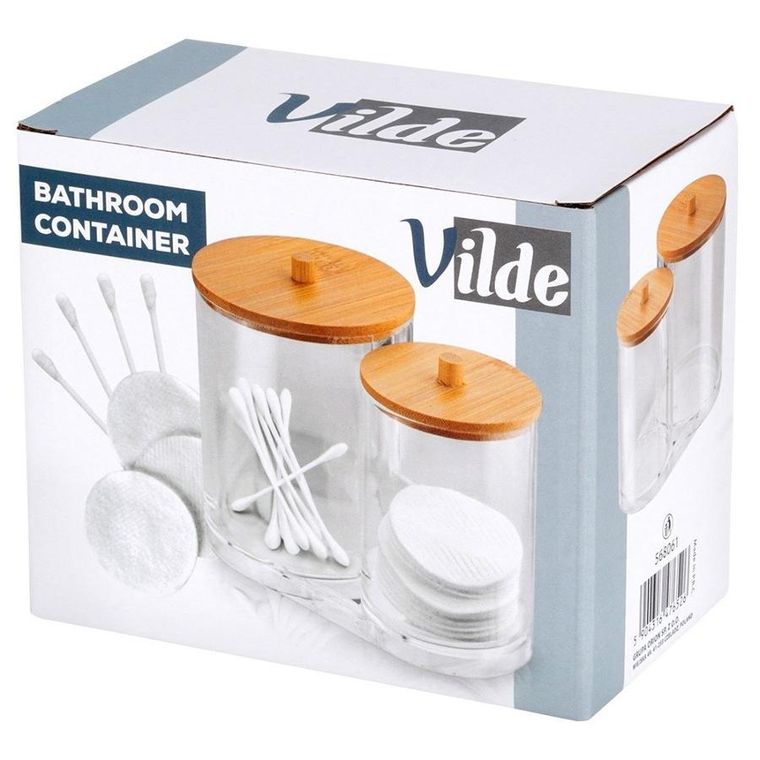 Vilde, pojemnik na patyczki i płatki kosmetyczne