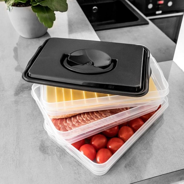 Vilde, pojemnik na wędliny, sery, 3-poziomowy