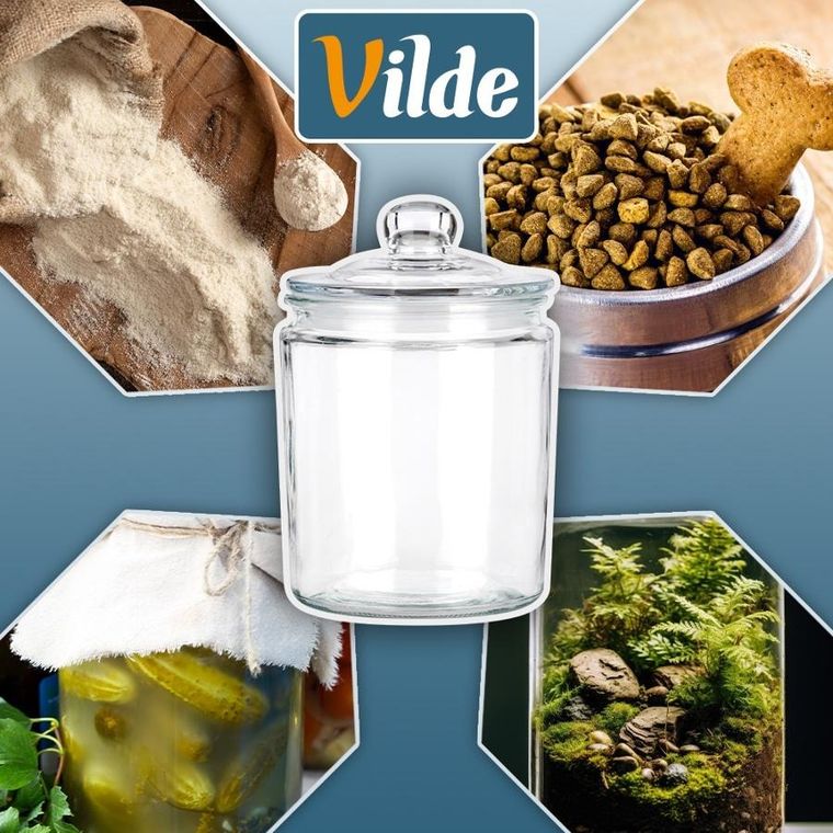 Vilde, pojemnik szklany z pokrywką i uszczelką, 2 l