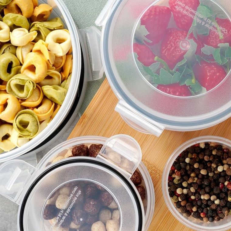 Vilde, pojemniki na żywność z pokrywką i uszczelką, 4 szt.