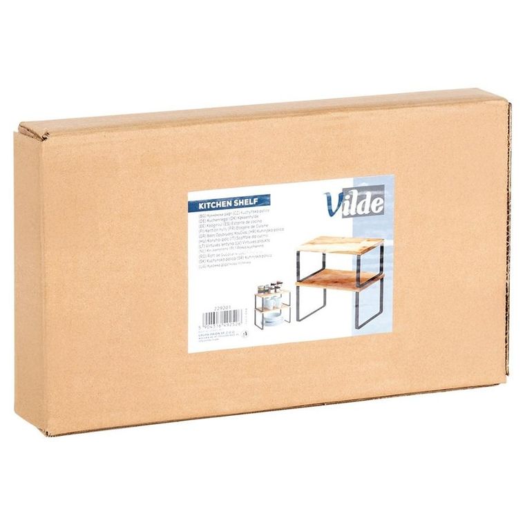 Vilde, półka kuchenna, drewniana, 33,5-19,5-16 cm, 33,5-18,5-13,5 cm, 2 szt.