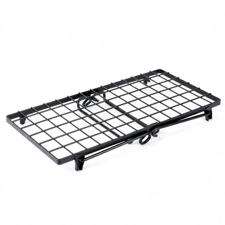 Vilde, półka kuchenna, metalowa, czarna, 36-22-15 cm