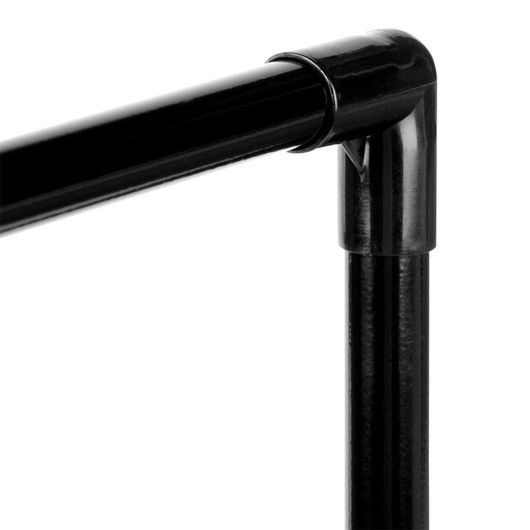 Vilde, regał na buty, metalowy, czarny, 3-poziomowy, 57-28-55 cm