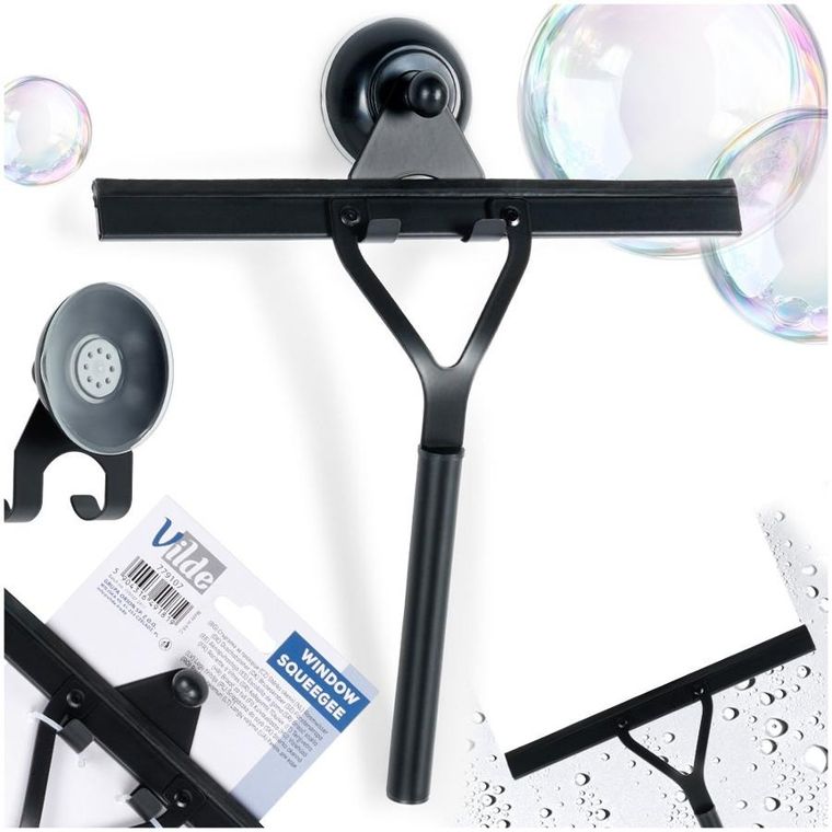 Vilde, ściągaczka do szyb zawieszana, czarna