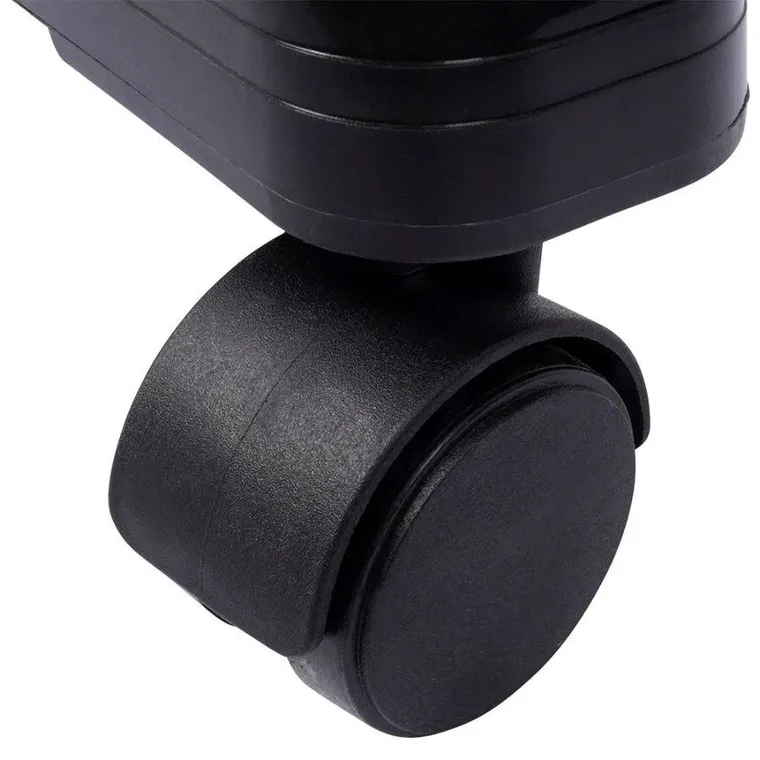 Vilde, suszarka na pranie metalowa, czarna, pionowa na kółkach, 125-170 cm