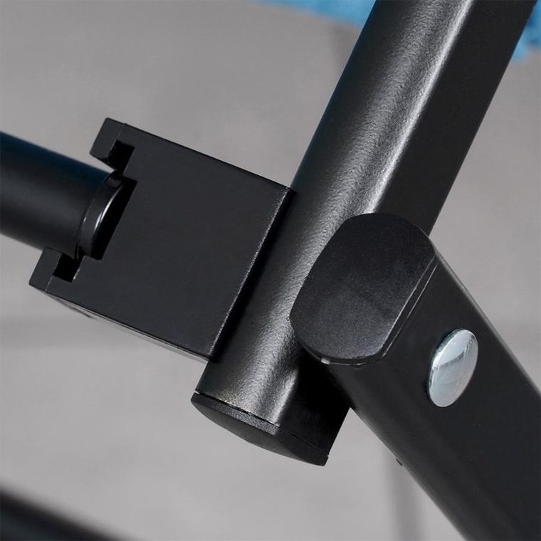 Vilde, suszarka na pranie, metalowa, czarna pionowa rozsuwana, 47-78-94 cm