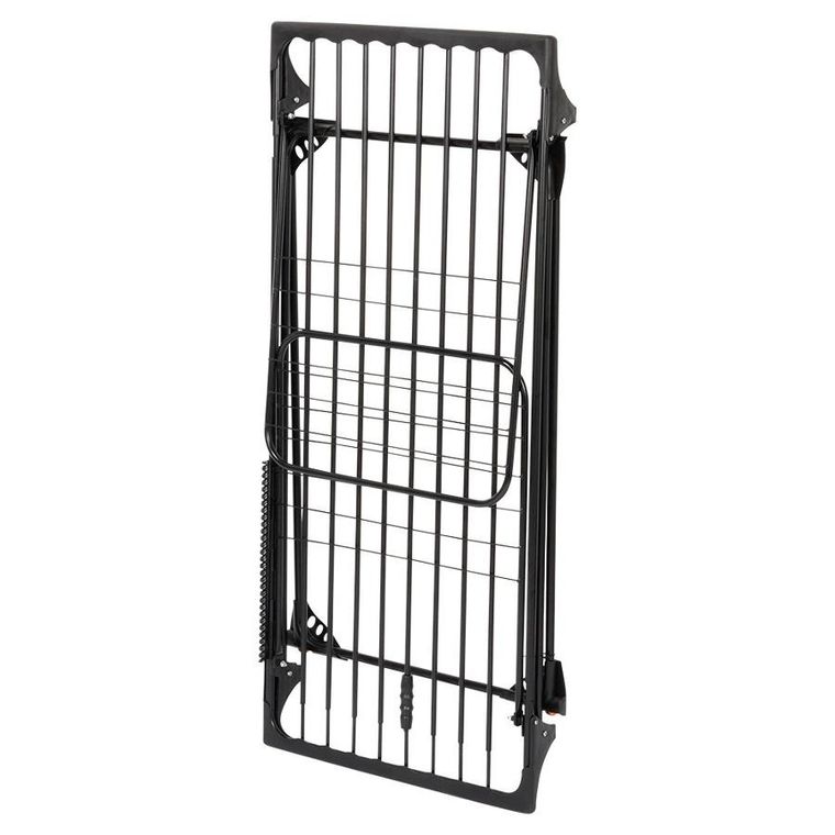 Vilde, suszarka na pranie, metalowa, czarna rozsuwana XXL, 204-260-56-103 cm