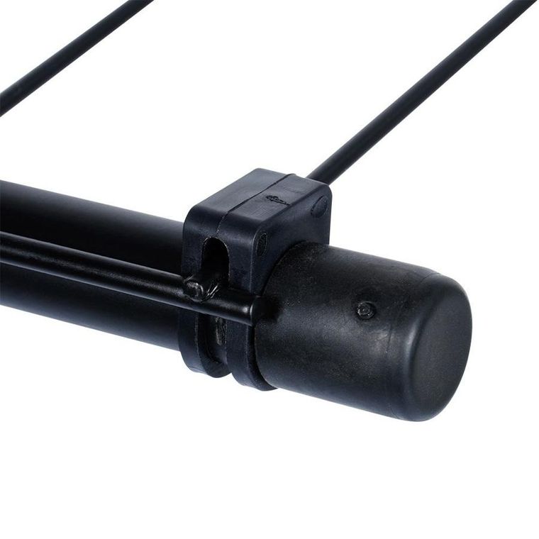 Vilde, suszarka na pranie metalowa, składana, czarna, 91-84 cm